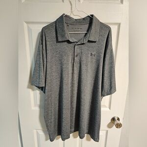 Under Armour Men's Heather Gray Polo